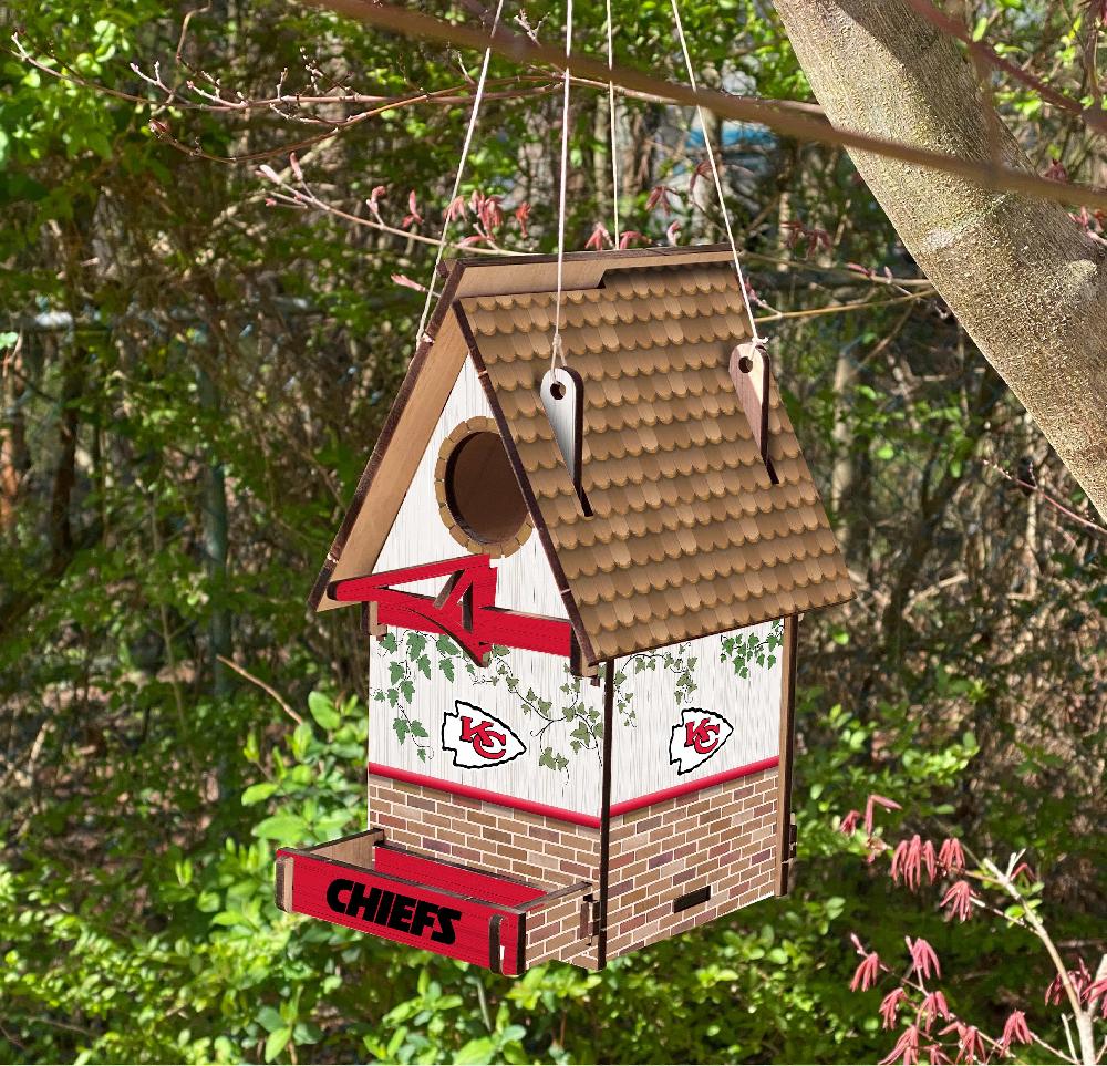 fan creations Kansas City Chiefs Team Bird House Unassembled
