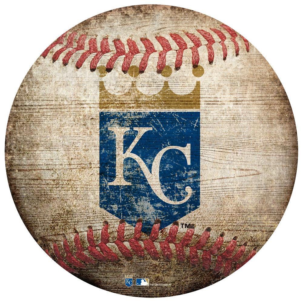 fan creations Kansas City Royals 12in Baseball Shaped Sign