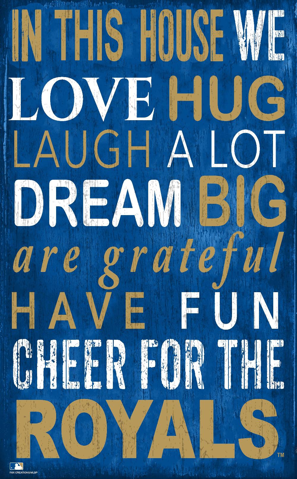 fan creations Kansas City Royals In This House 11x19 Sign