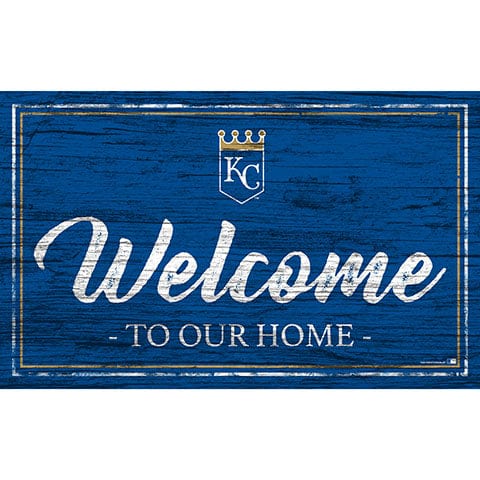 fan creations Kansas City Royals Team Color Welcome 11x19 Sign