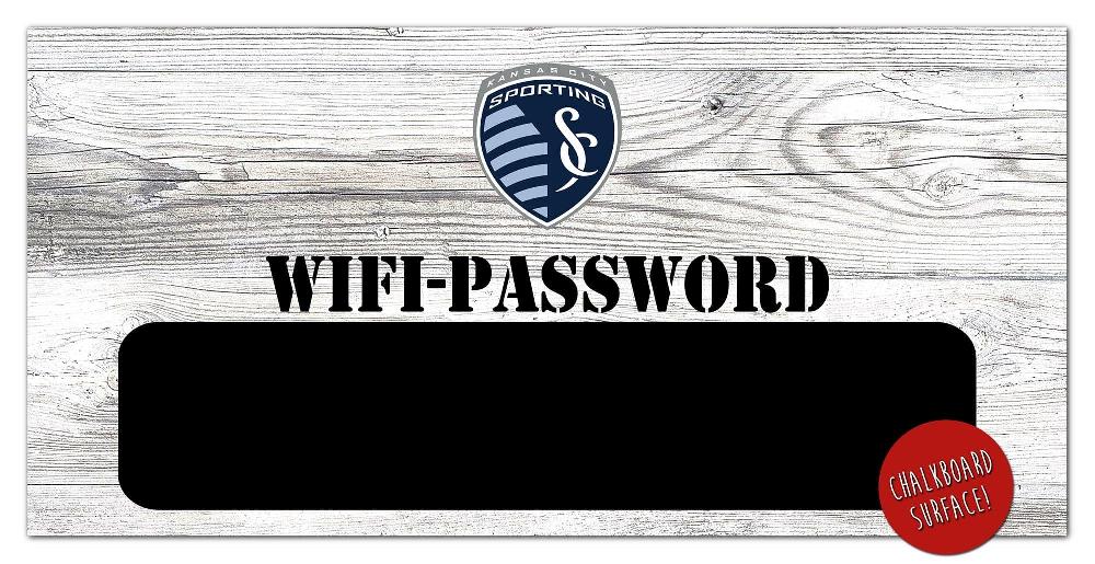 fan creations Kansas City Sporting Wifi Password 6x12 Sign