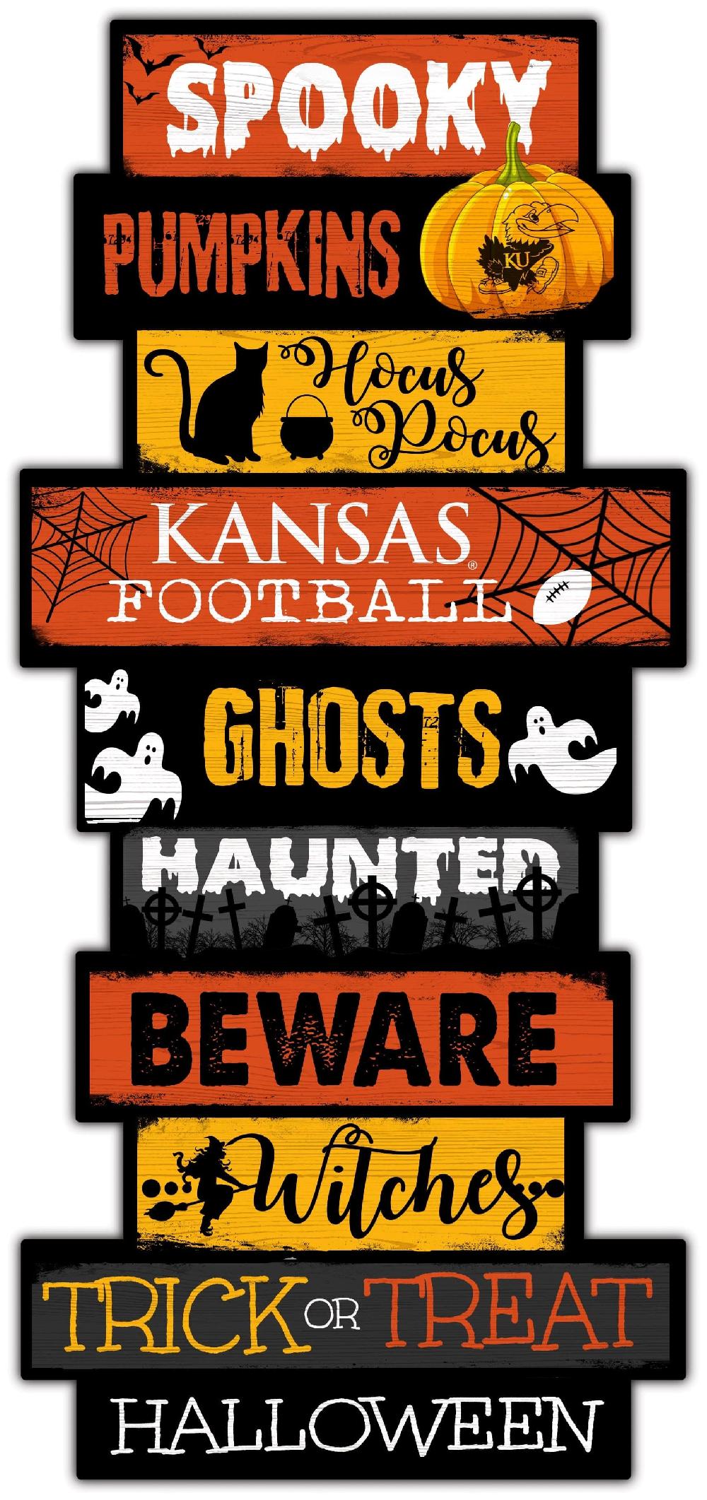 fan creations Kansas Halloween Celebration Stack 24" Sign