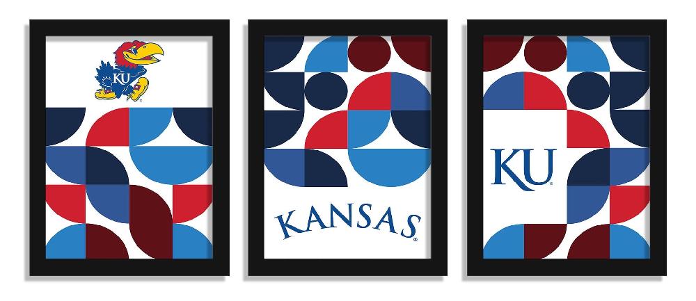 fan creations Kansas Minimalist Color Pop 12x16 (set of 3)
