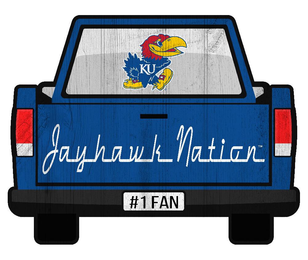 fan creations Kansas Slogan Truck Back Vintage 12in