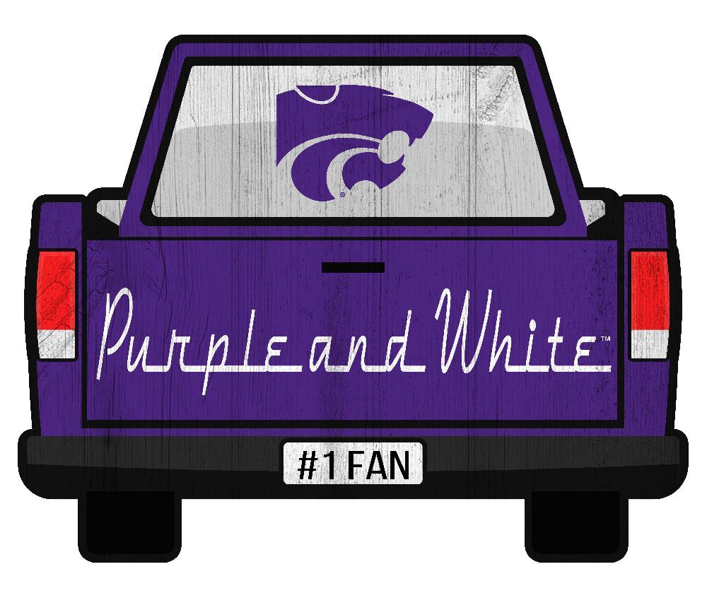 fan creations Kansas State Slogan Truck Back Vintage 12in