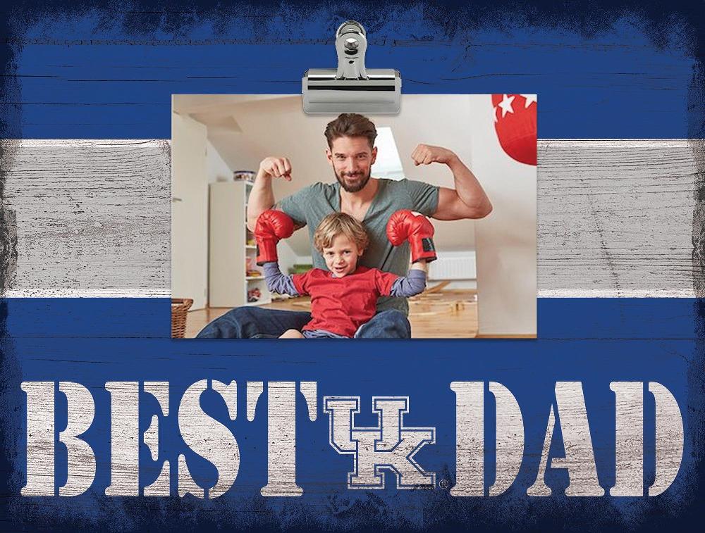 fan creations Kentucky Best Dad With Stripe Clip Frame