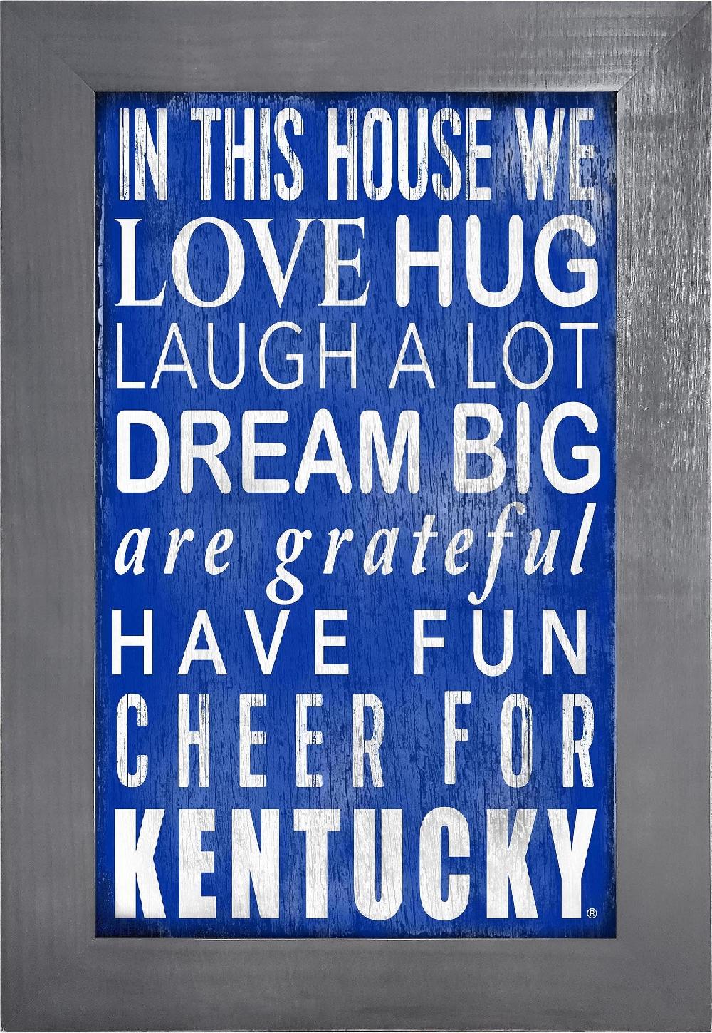 fan creations Kentucky Color In This House 11x19 Framed
