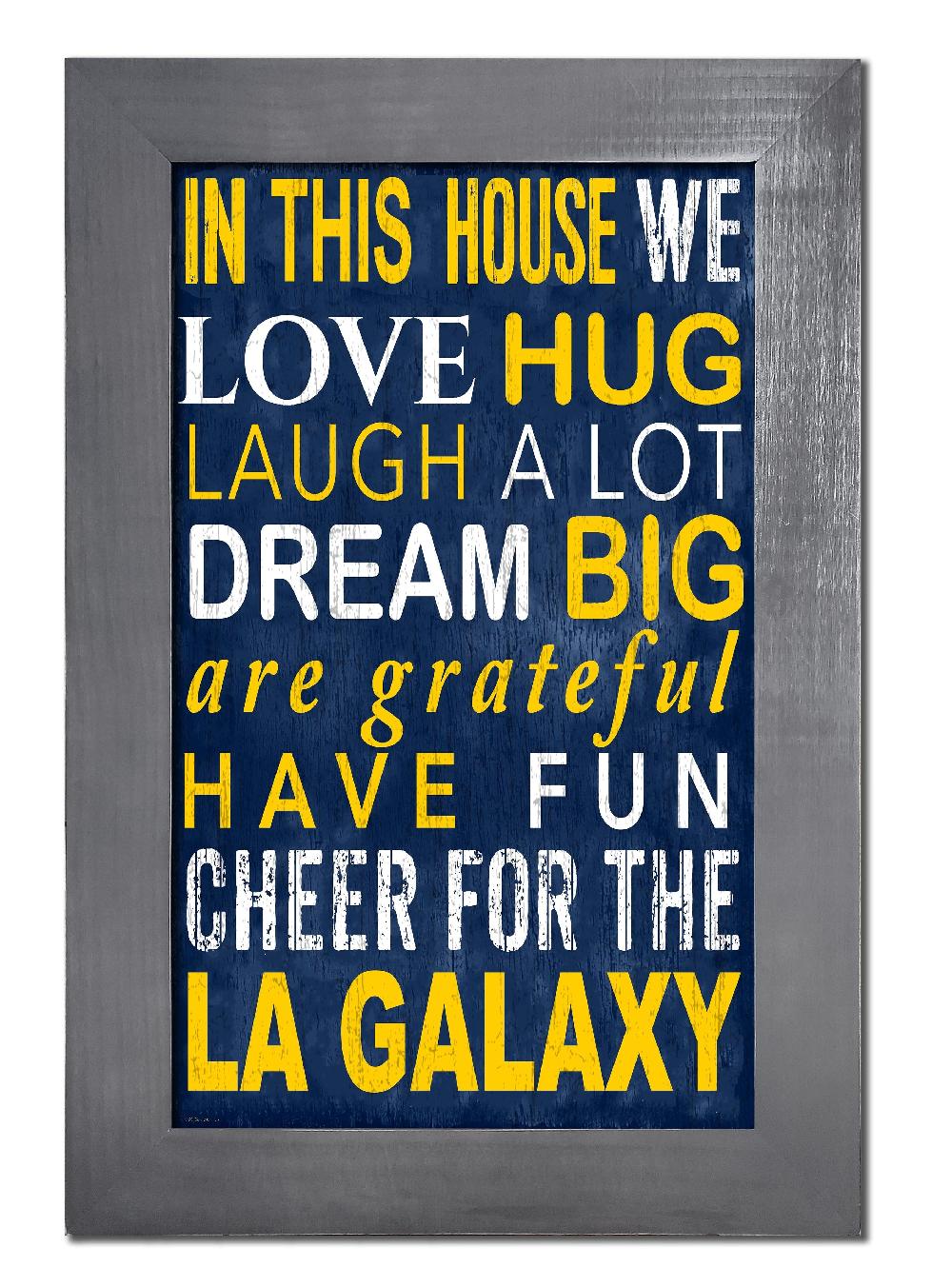 fan creations LA Galaxy Color In This House 11x19 Framed