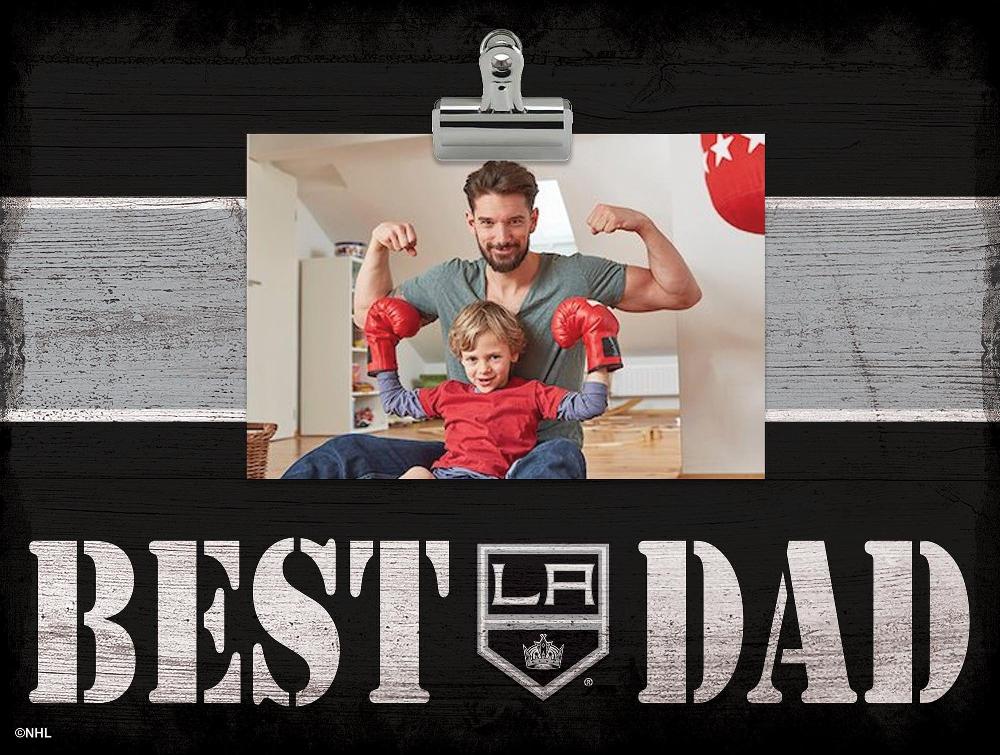 fan creations LA Kings Best Dad With Stripe Clip Frame