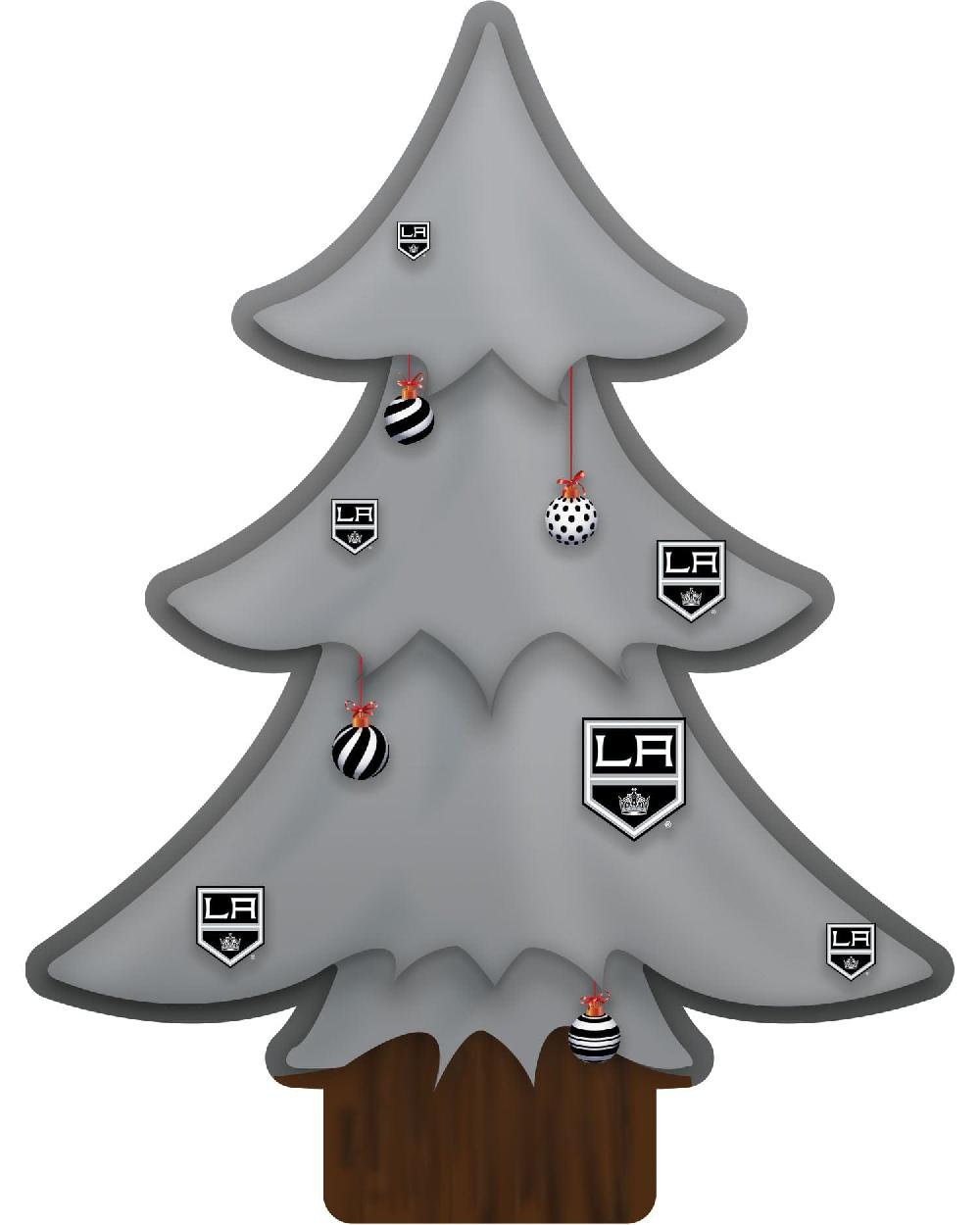 fan creations LA Kings Team Color Desktop Tree 12in