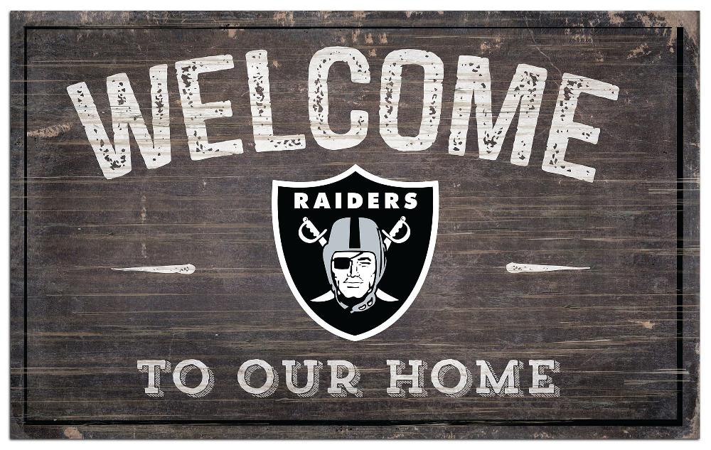 fan creations Las Vegas Raiders 11x19in Welcome Sign