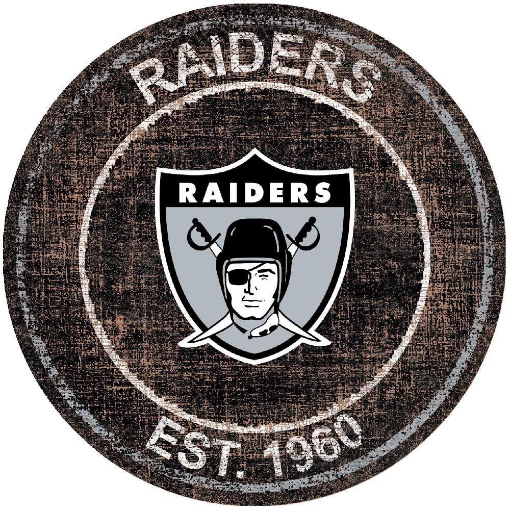 Fan Creations Las Vegas Raiders Heritage Logo 24" Circle