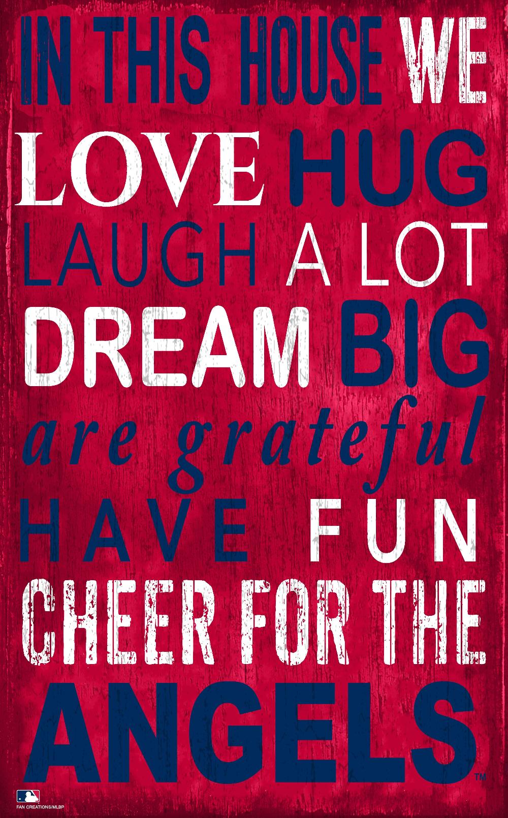 fan creations Los Angeles Angels In This House 11x19 Sign