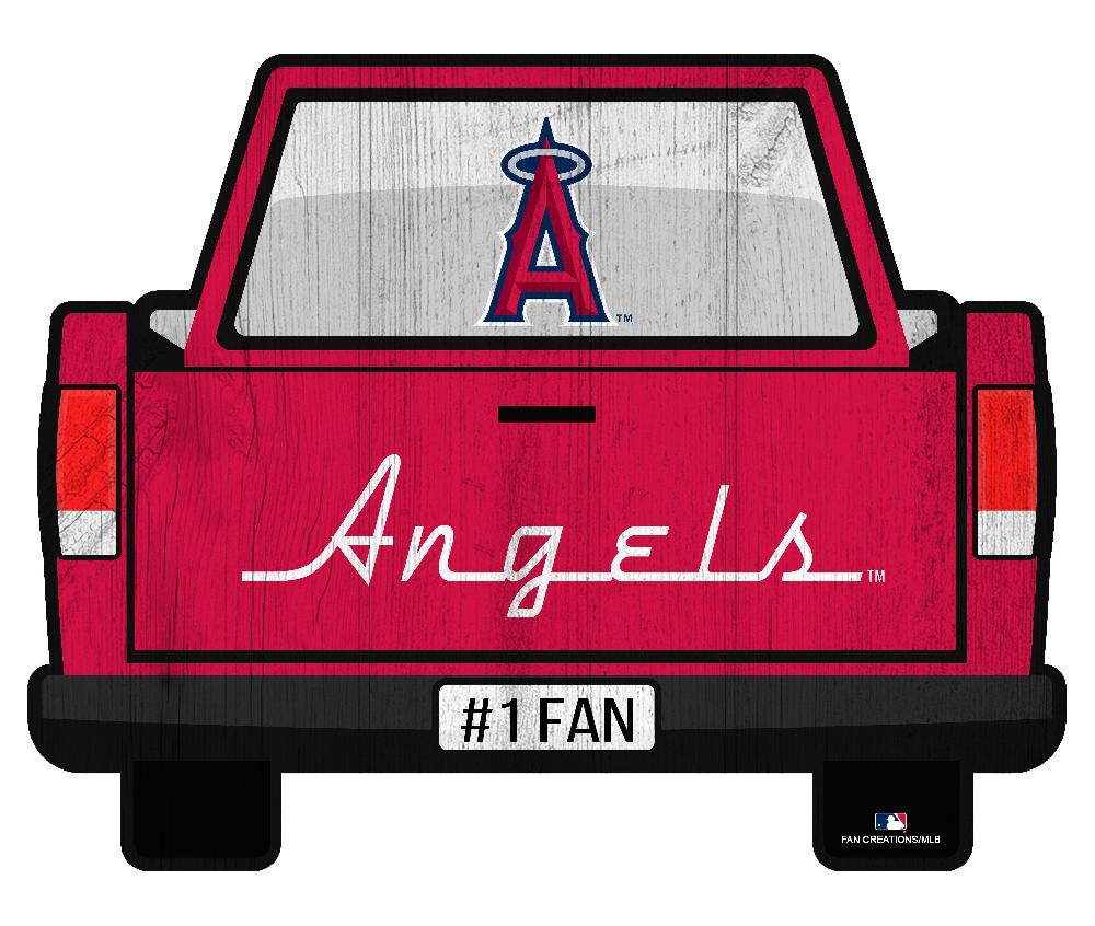 fan creations Los Angeles Angels Slogan Truck Back Vintage 12in