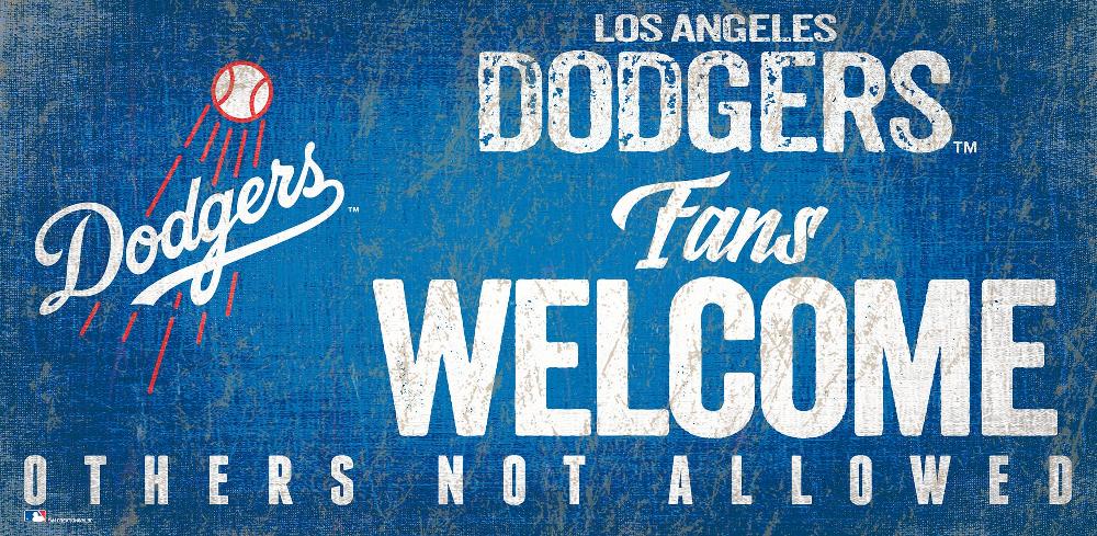 fan creations Los Angeles Dodgers Fans Welcome Sign