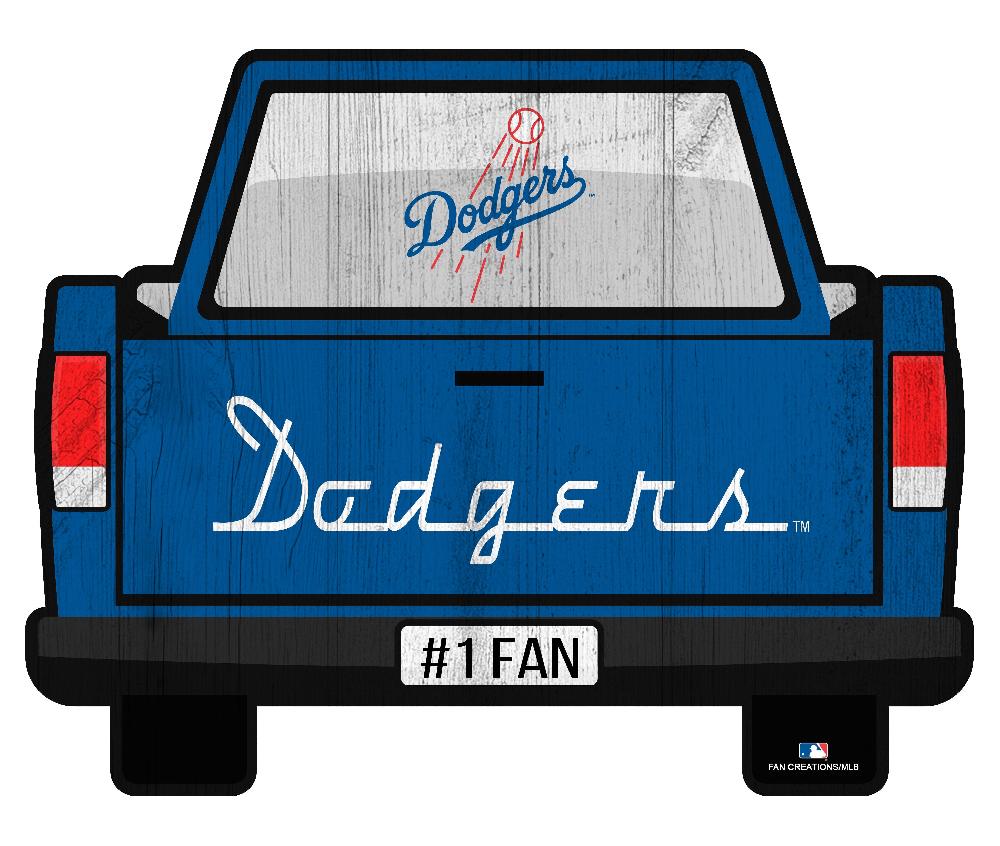 fan creations Los Angeles Dodgers Slogan Truck Back Vintage 12in