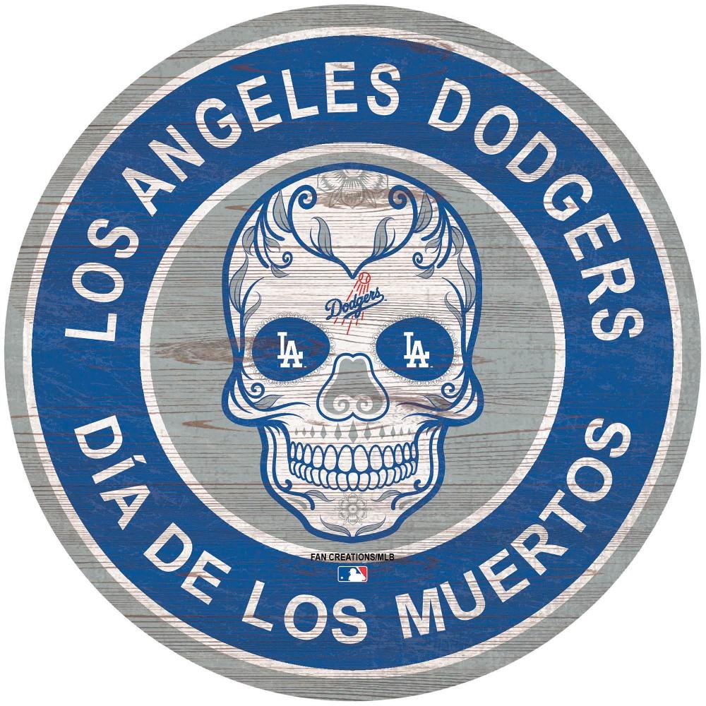 fan creations Los Angeles Dodgers Sugar Skull Circle