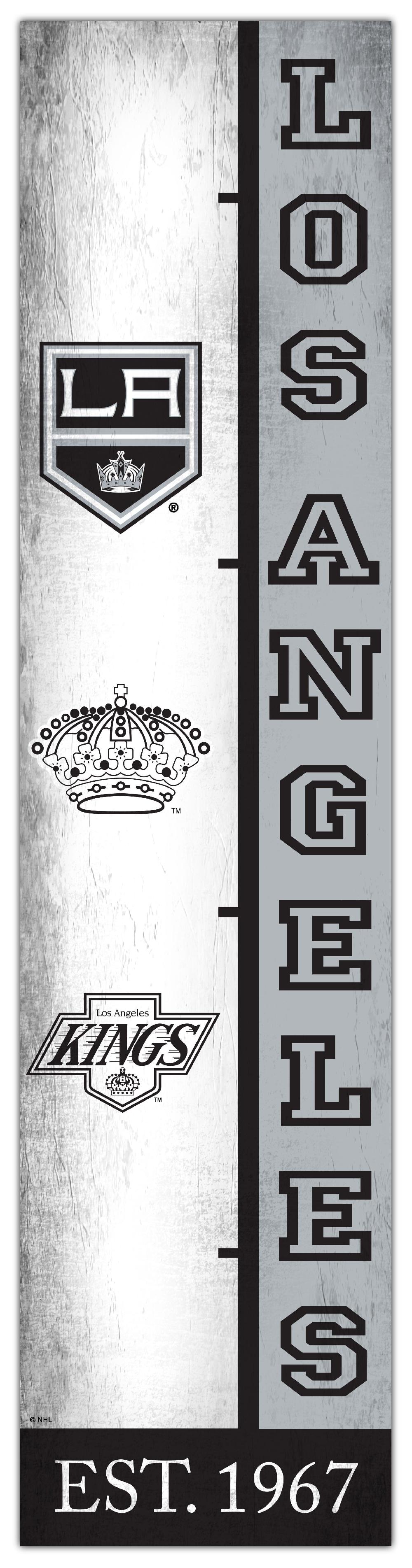 fan creations Los Angeles Kings Team Logo Progression 6x24