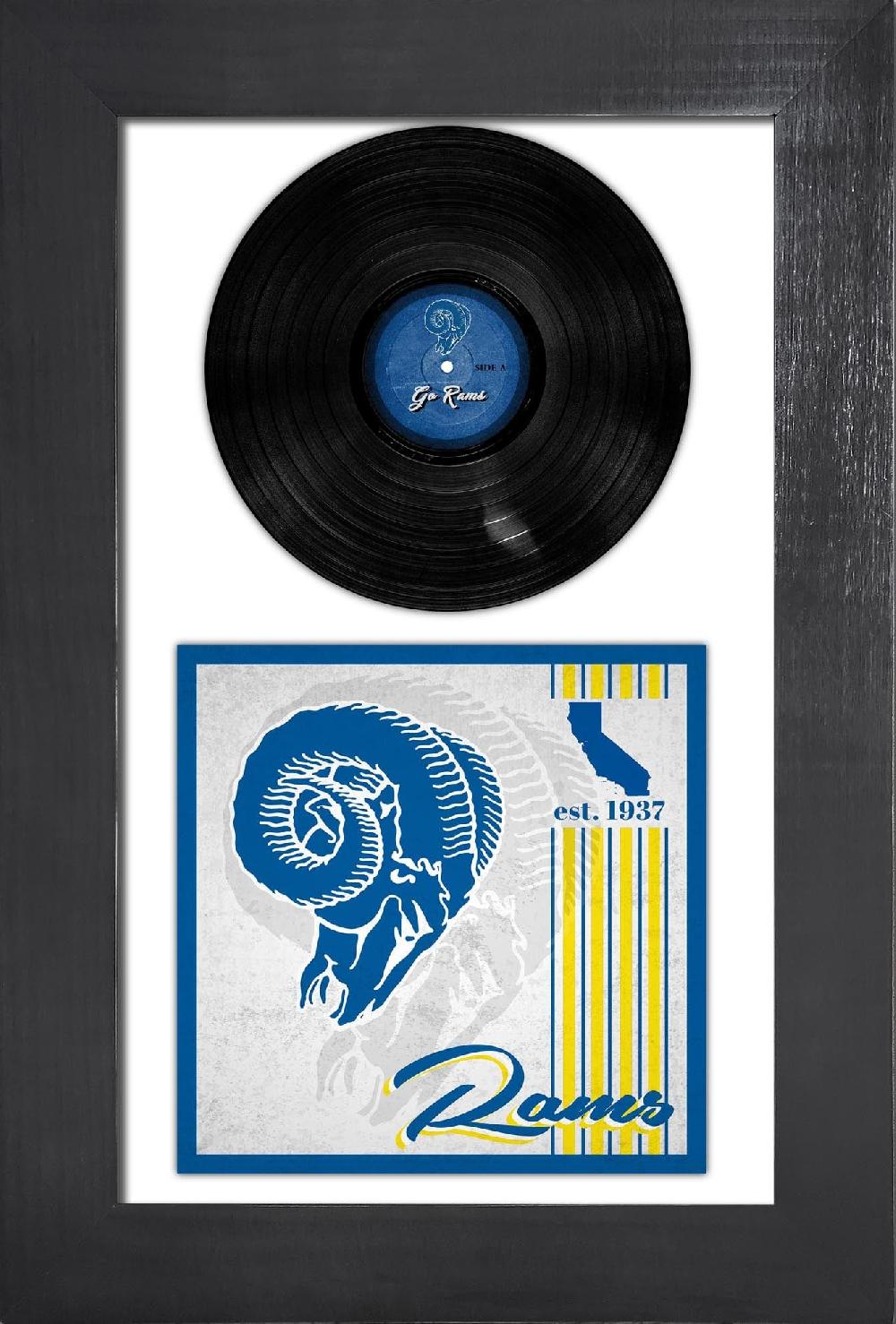 fan creations Los Angeles Rams 3 Piece Classic Album & Vinyl In Frame
