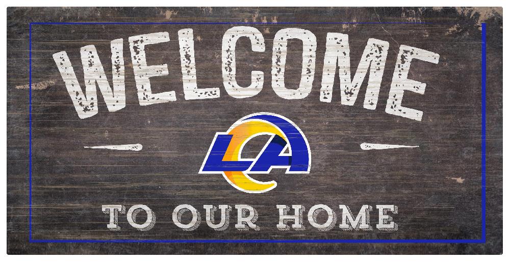 fan creations Los Angeles Rams Welcome Distressed 6 x 12