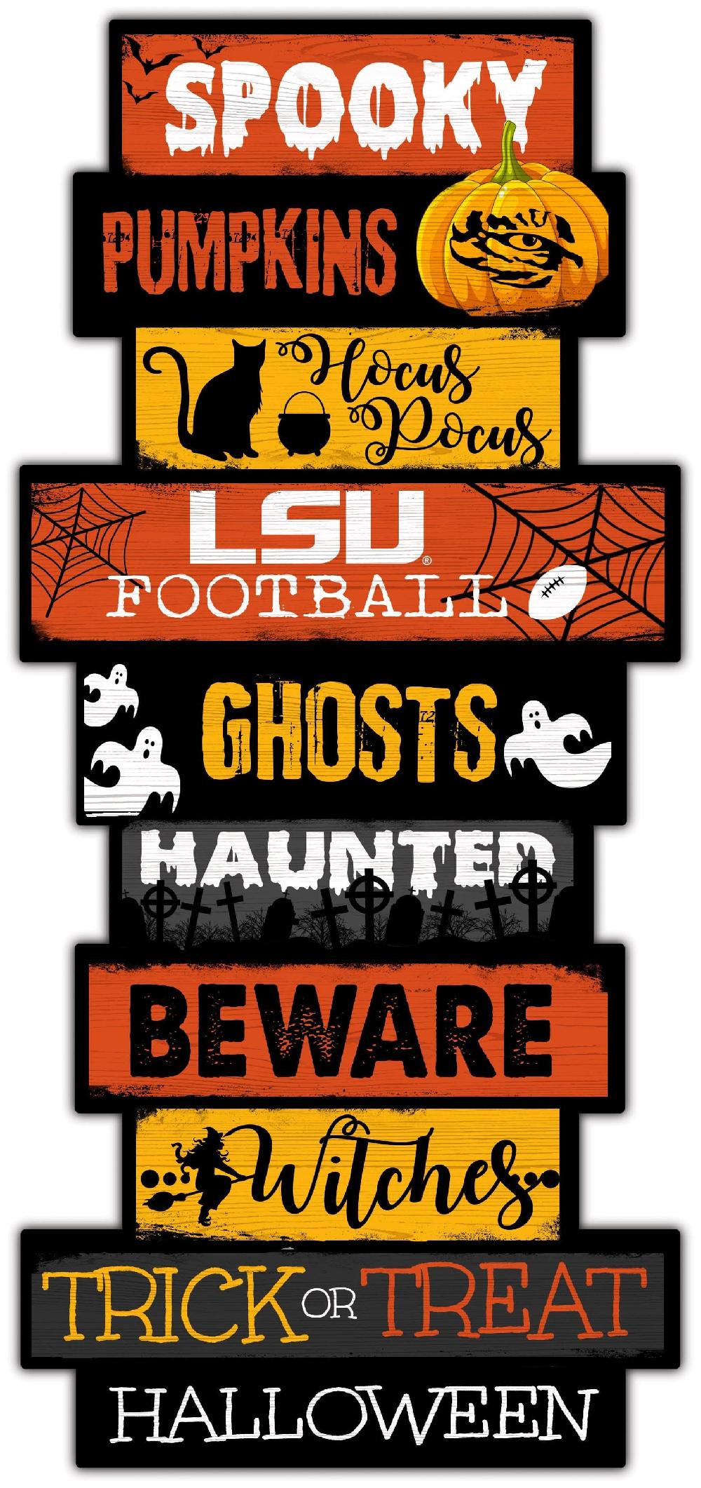 fan creations LSU Halloween Celebration Stack 24" Sign