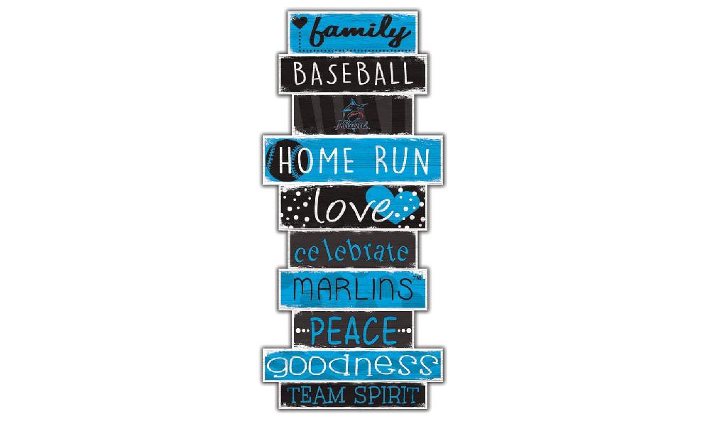 fan creations Miami Marlins Celebration Stack 24" Sign