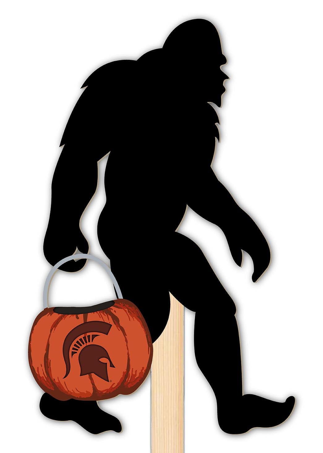 fan creations Michigan State Big Foot Halloween Yard Stake