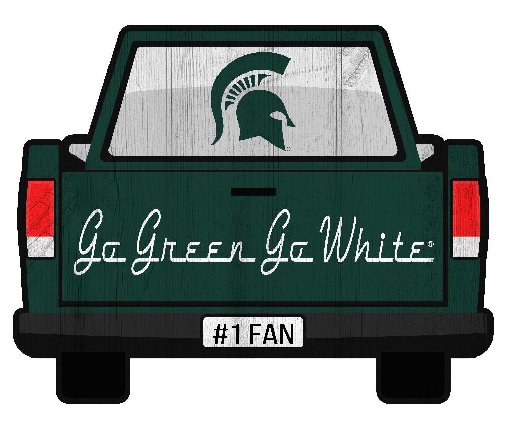 fan creations Michigan State Slogan Truck Back Vintage 12in