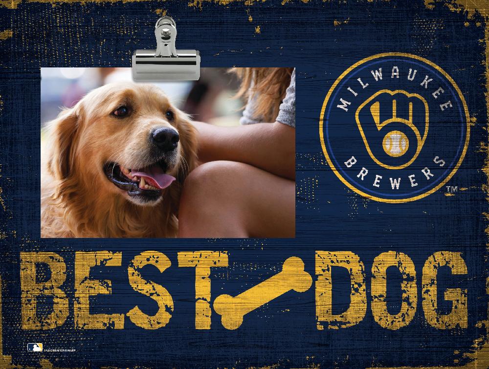 fan creations Milwaukee Brewers Best Dog Clip Frame