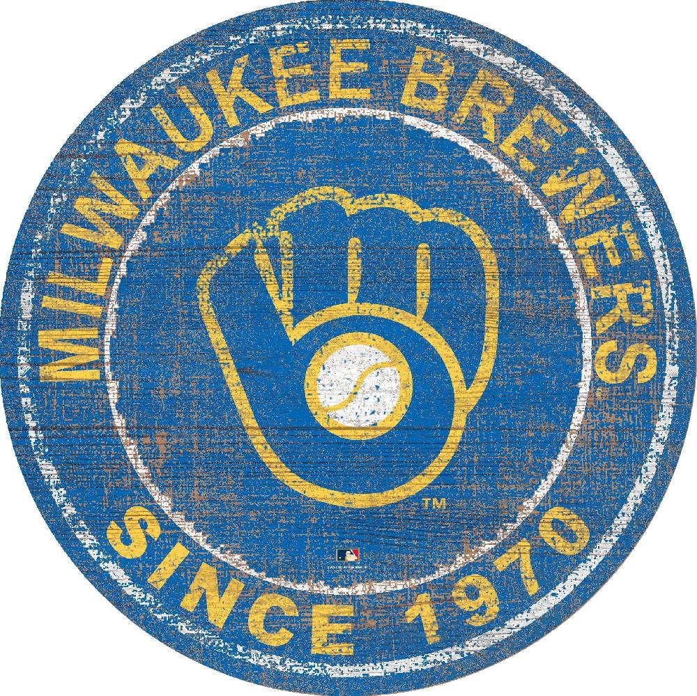fan creations Milwaukee Brewers Heritage Logo 24" Circle