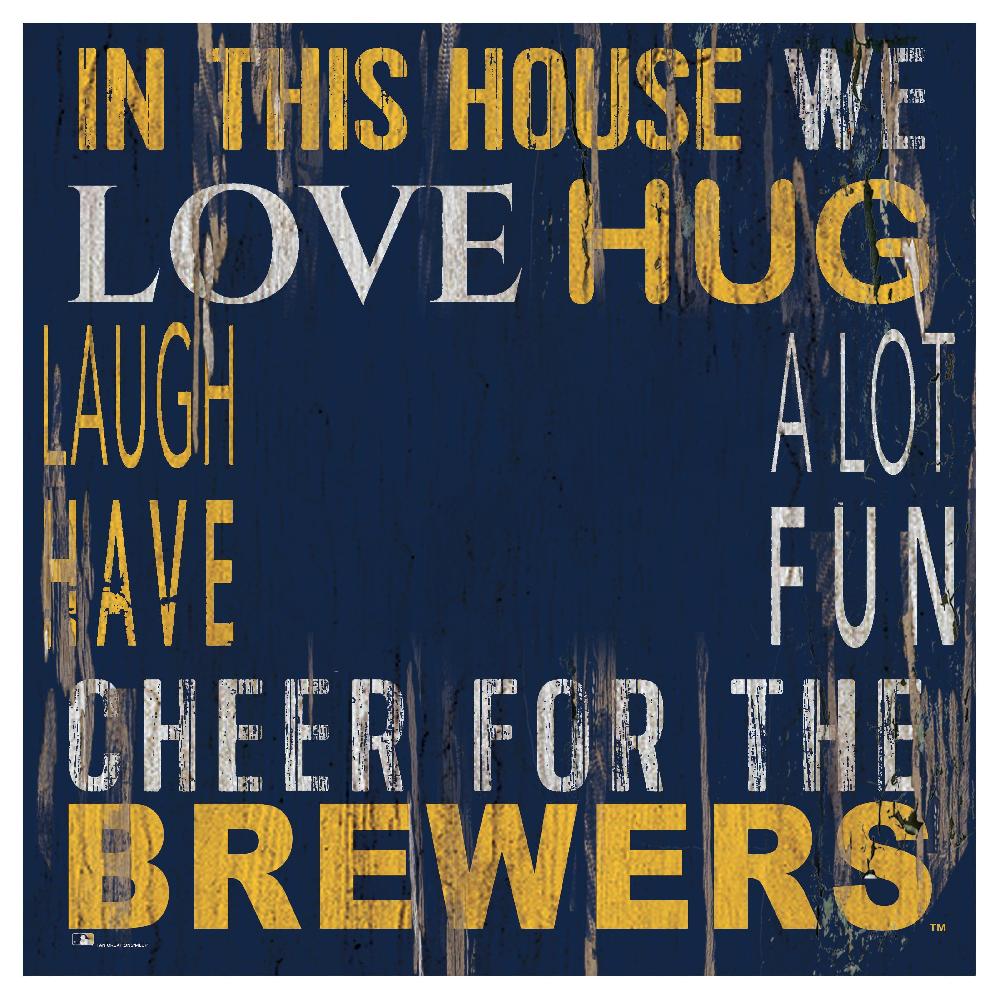 fan creations Milwaukee Brewers In This House 10x10 Frame