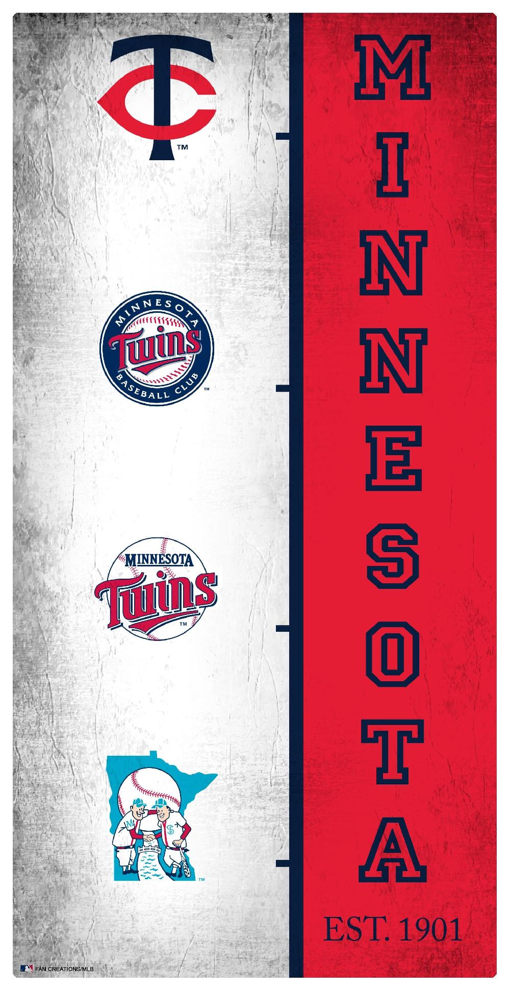 fan creations Minnesota Twins Team Logo Progression 6x12