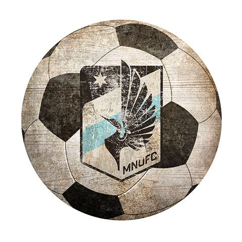 fan creations Minnesota United 12" Soccer Shaped Sign
