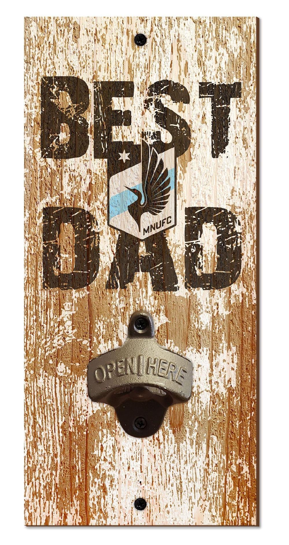 fan creations Minnesota United FC Best Dad Bottle Opener