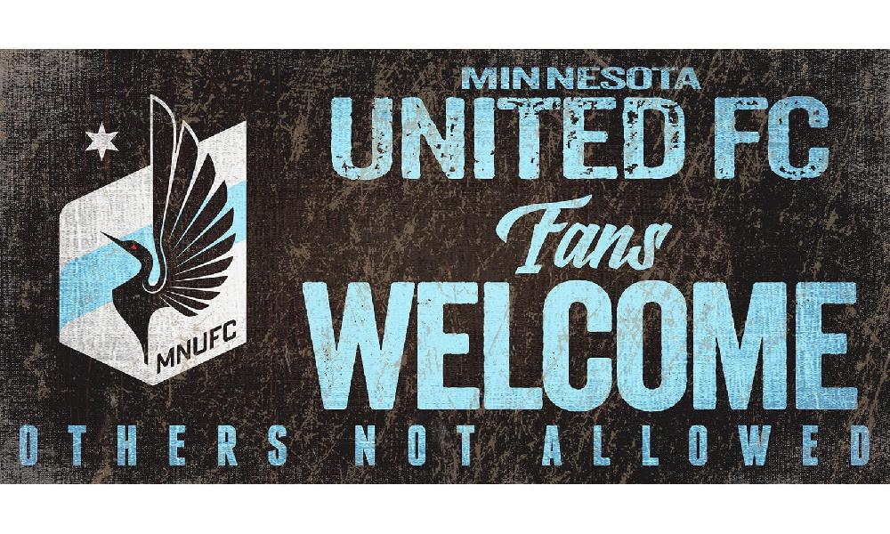 fan creations Minnesota United FC Fans Welcome Sign