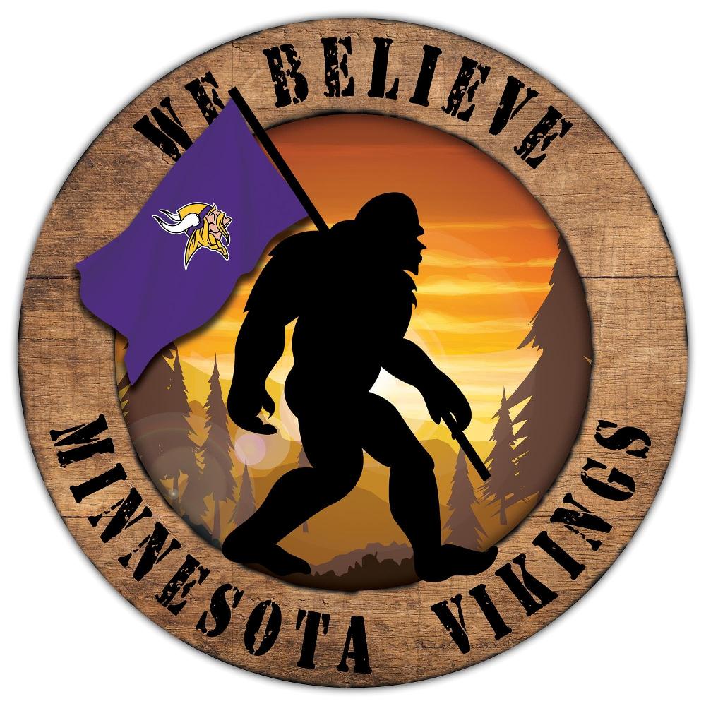 Fan Creations Minnesota Vikings Bigfoot 12in Circle