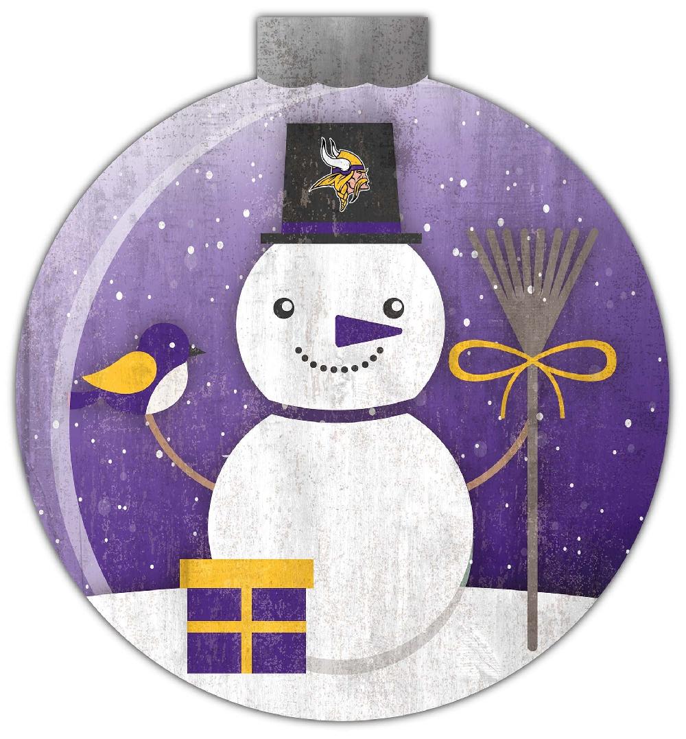 fan creations Minnesota Vikings Snowglobe 12in Wall Art