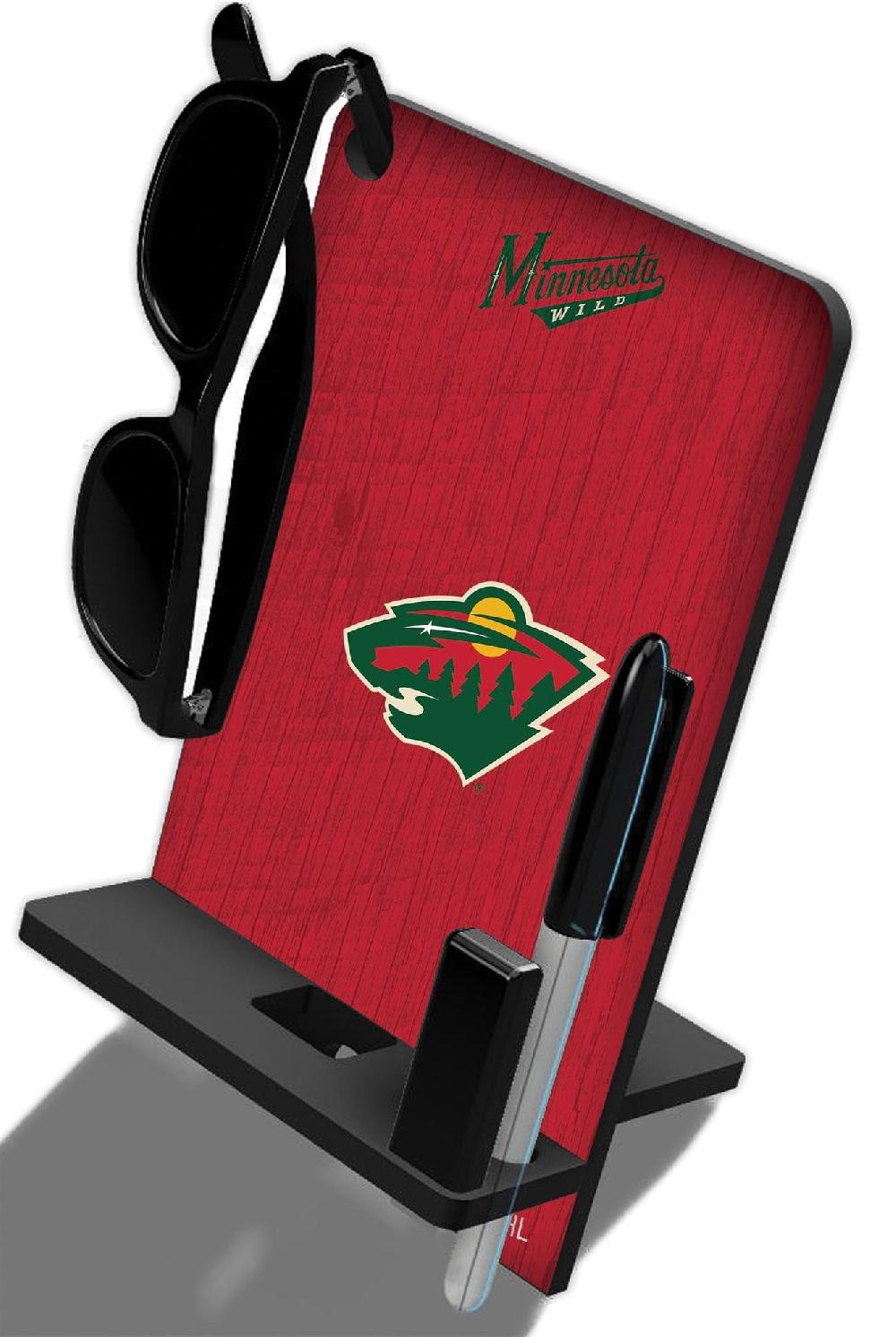 fan creations Minnesota Wild 4 In 1 Desktop Phone Stand