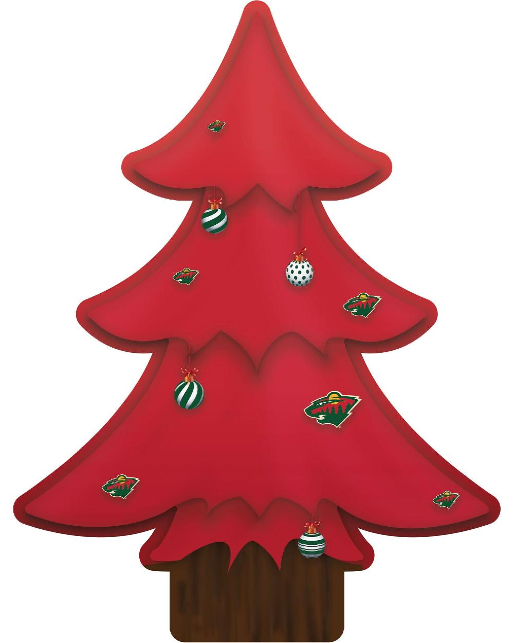fan creations Minnesota Wild Team Color Desktop Tree 12in