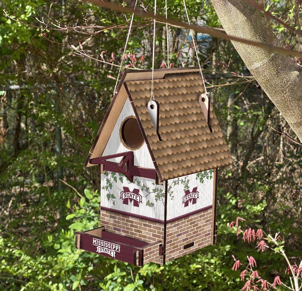 fan creations Mississippi State Bird House Unassembled