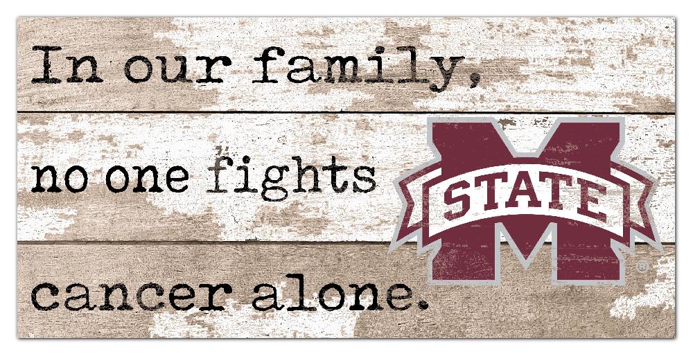 fan creations Mississippi State No One Fights Alone 6x12