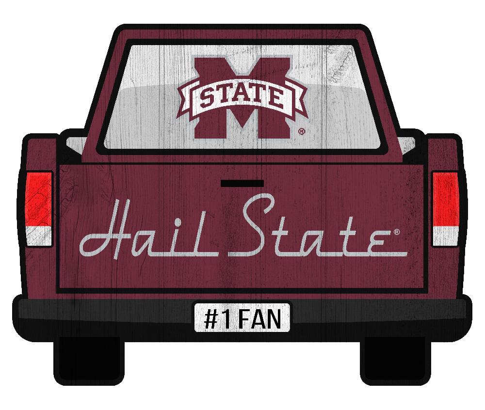 fan creations Mississippi State Slogan Truck Back Vintage 12in