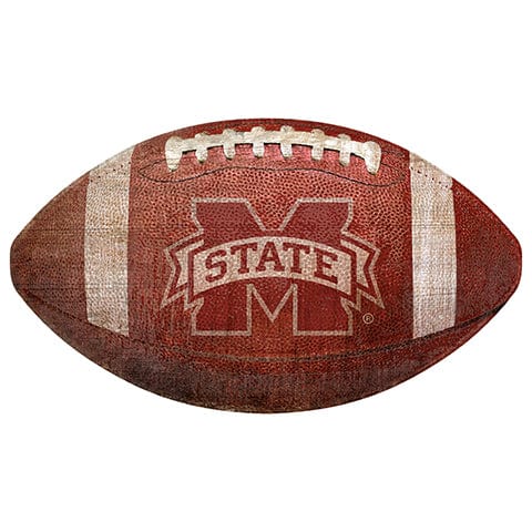 fan creations Mississippi State University 12" Football Shaped Sign