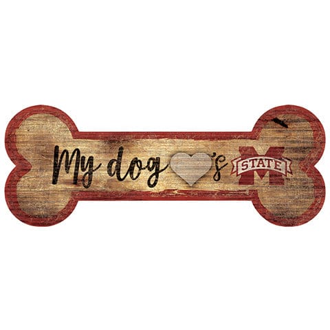 fan creations Mississippi State University Dog Bone Sign