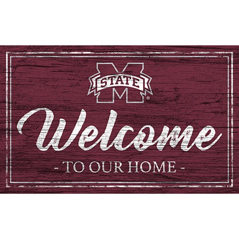 fan creations Mississippi State University Team Color Welcome 11x19 Sign