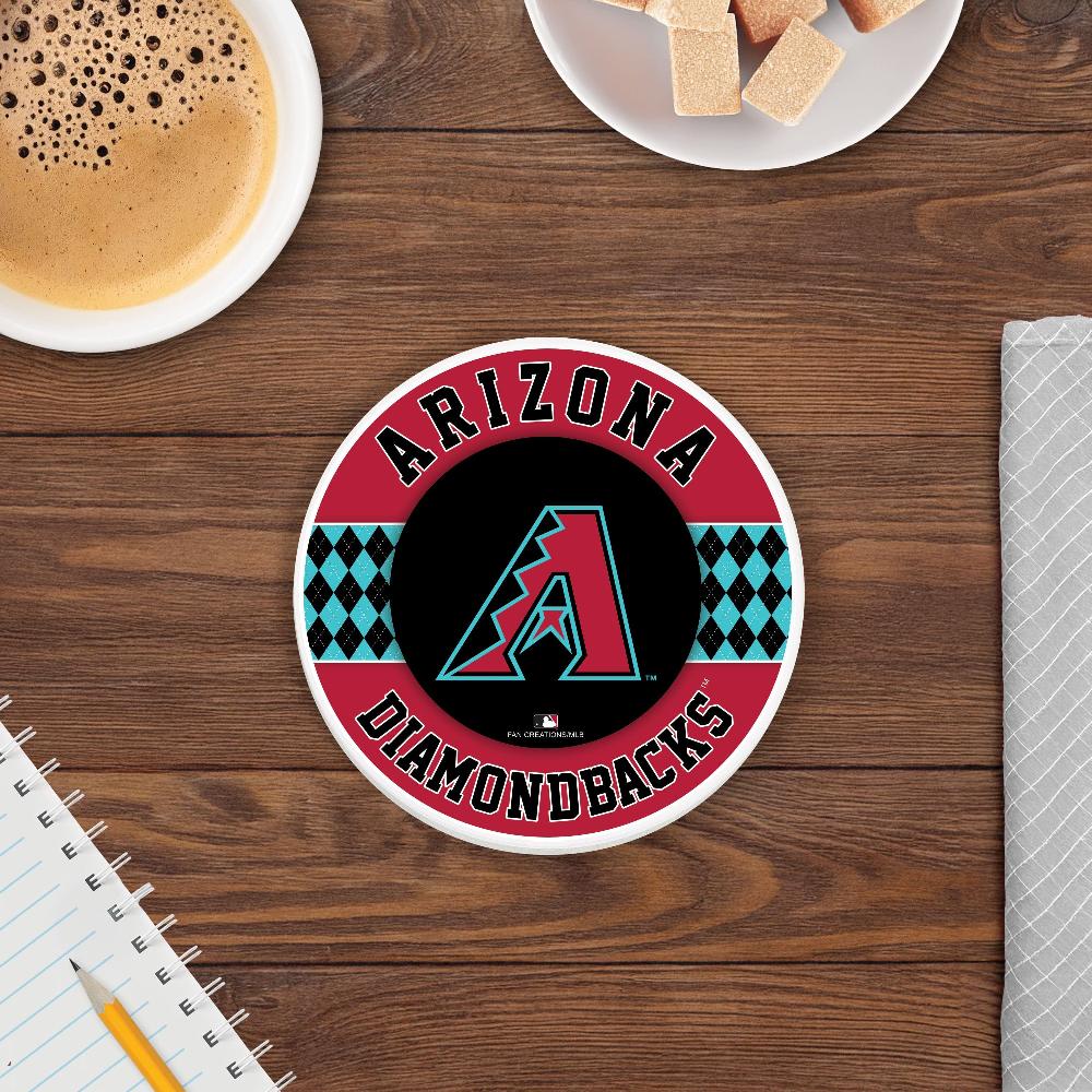 fan creations MLB - Arizona Diamondbacks 4 inch Ceramic Argyle Coaster