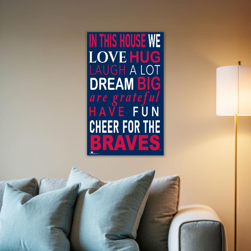fan creations MLB Atlanta Braves in This House 11x19 Wall Decor