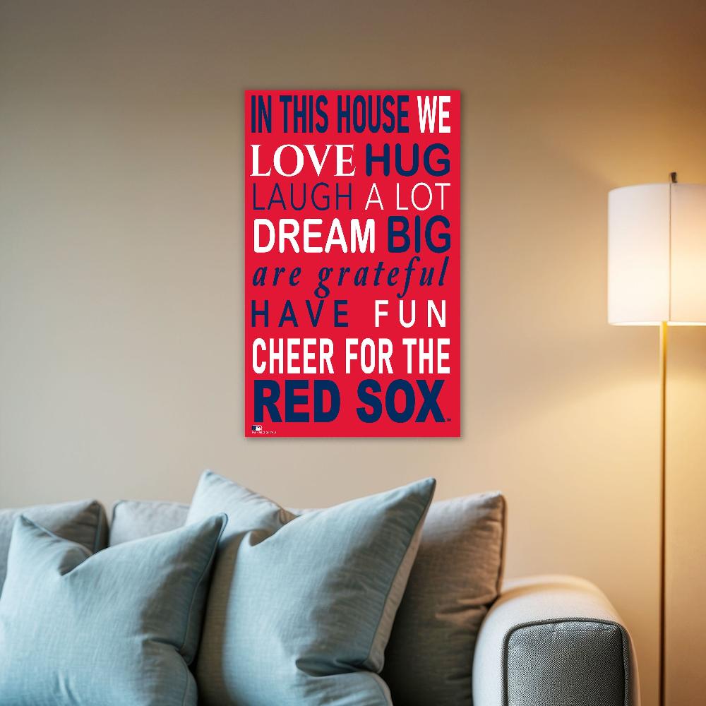 fan creations MLB Boston Red Sox in This House 11x19 Wall Decor