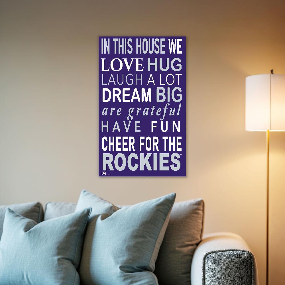fan creations MLB Colorado Rockies in This House 11x19 Wall Decor