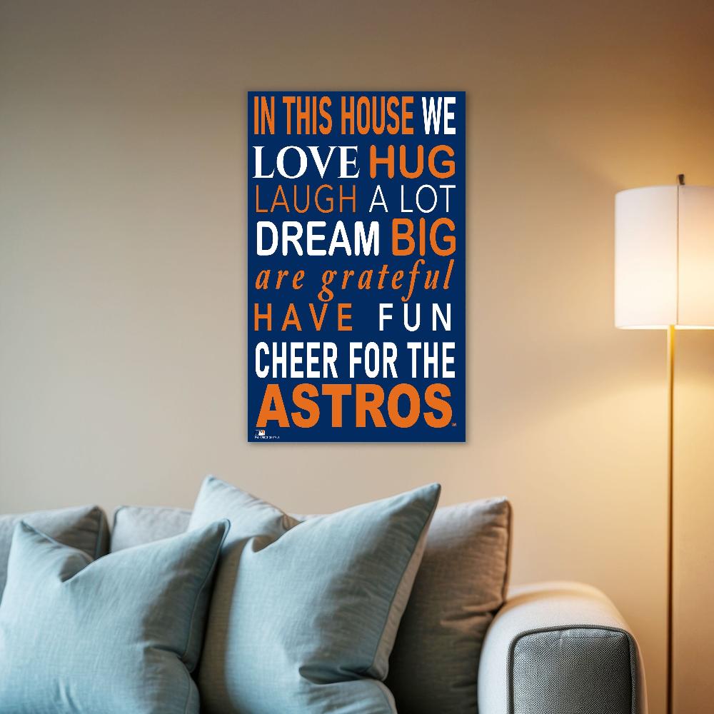 fan creations MLB Houston Astros in This House 11x19 Wall Decor